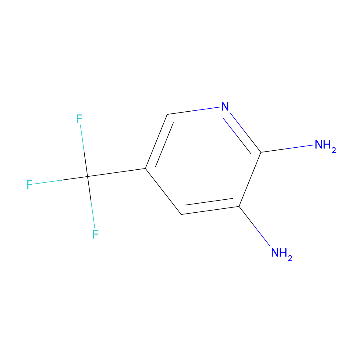 5-(Trifluoromethyl)pyridine-2,3-diamine molecular structure, CAS 107867-51-6