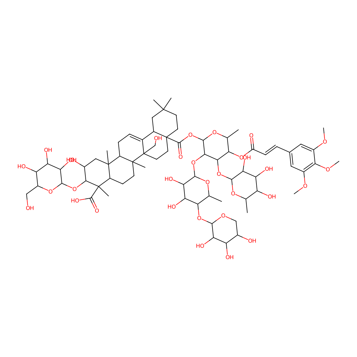 Onjisaponin Z molecular structure, CAS 1078708-72-1