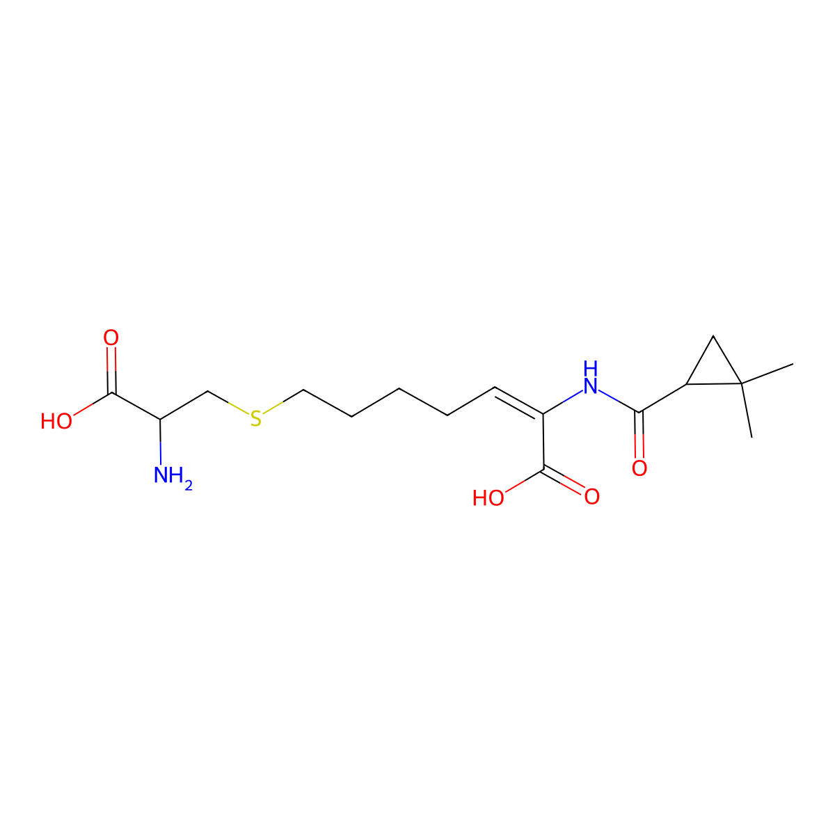 Cilastatin Enantiomer molecular structure, CAS 107872-24-2