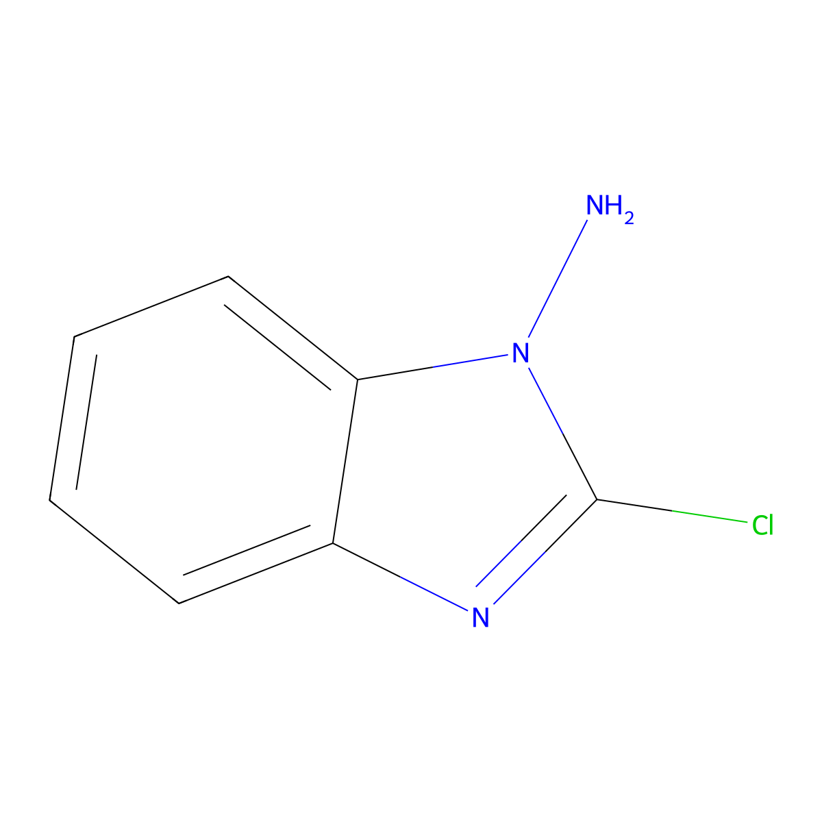1H-Benzimidazol-1-amine,2-chloro- molecular structure, CAS 107879-44-7