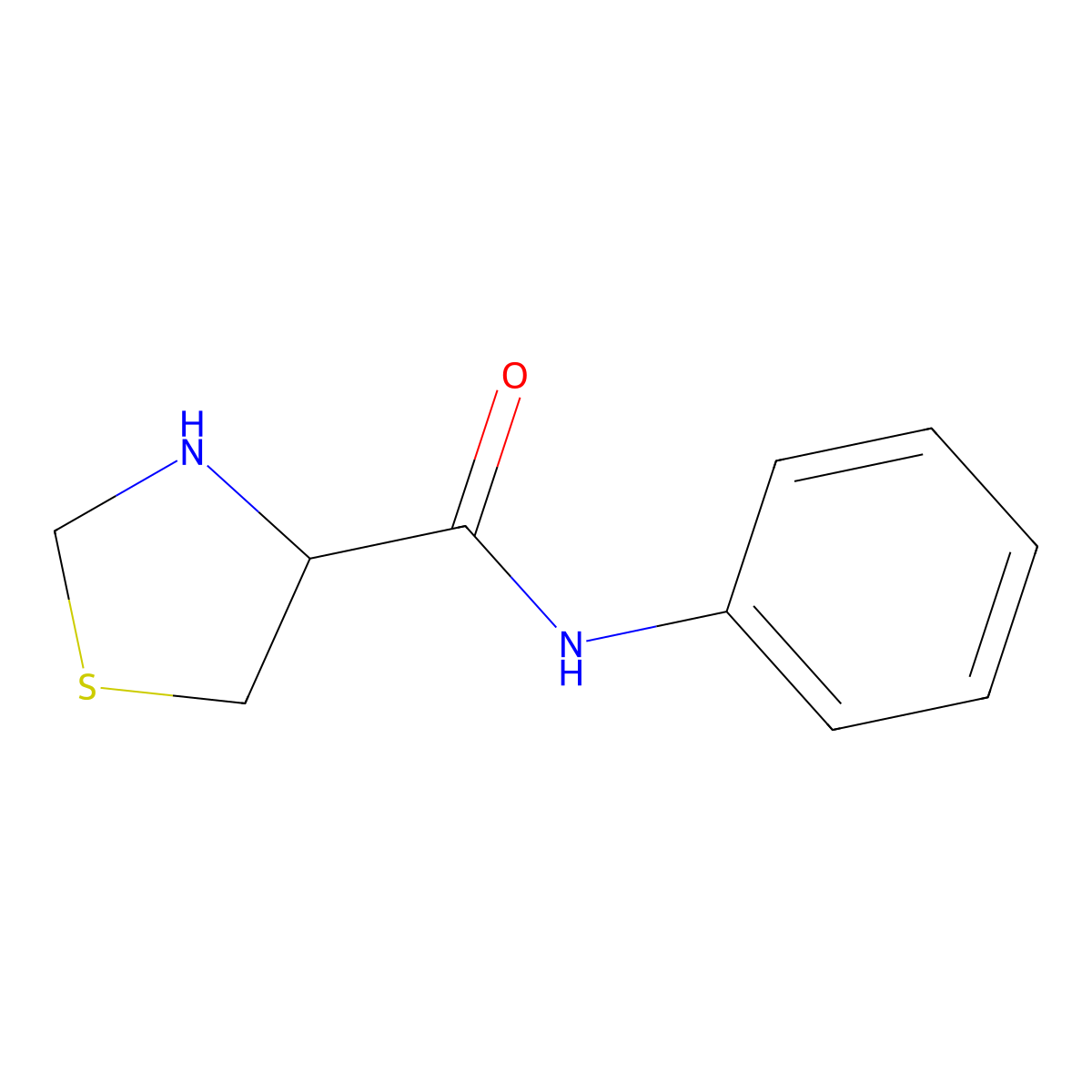 N-phenyl-1,3-thiazolidine-4-carboxamide molecular structure, CAS 1078791-20-4