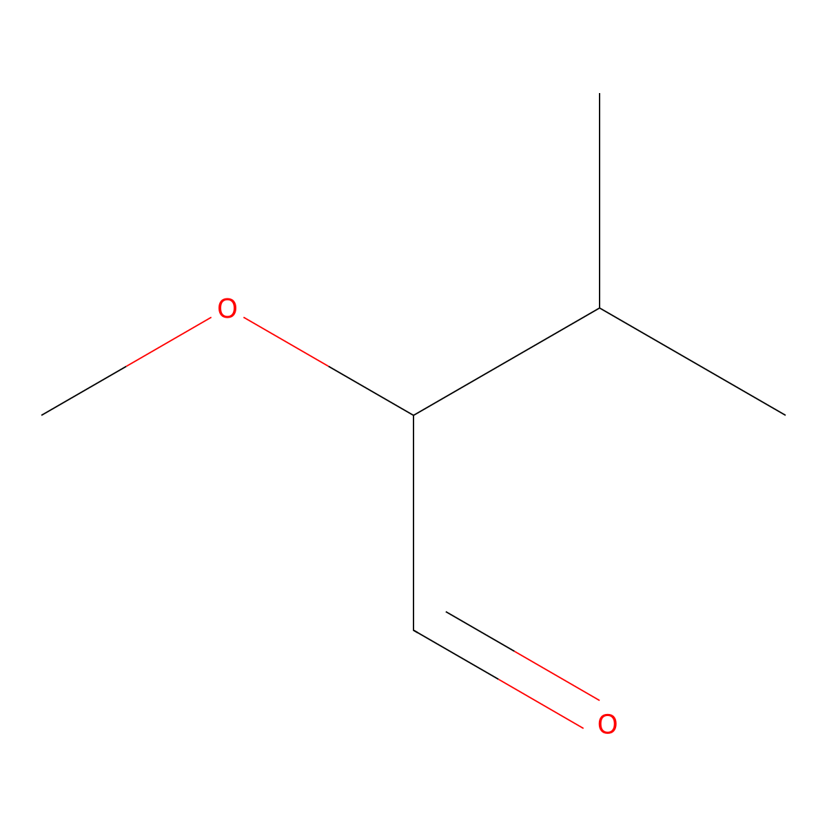 2-Methoxy-3-methylbutanal molecular structure, CAS 107889-83-8