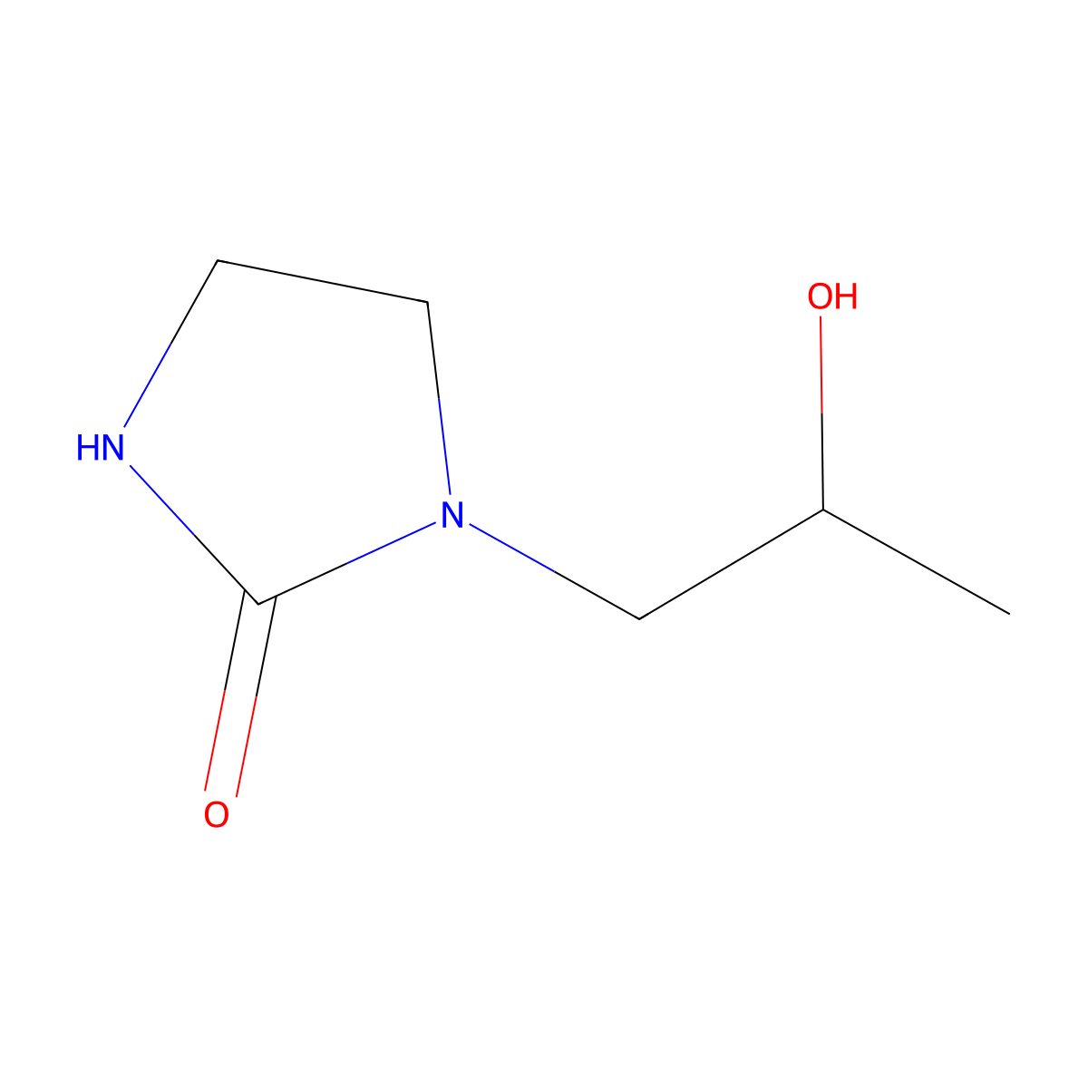 1-(2-Hydroxypropyl)imidazolidin-2-one molecular structure, CAS 107890-85-7