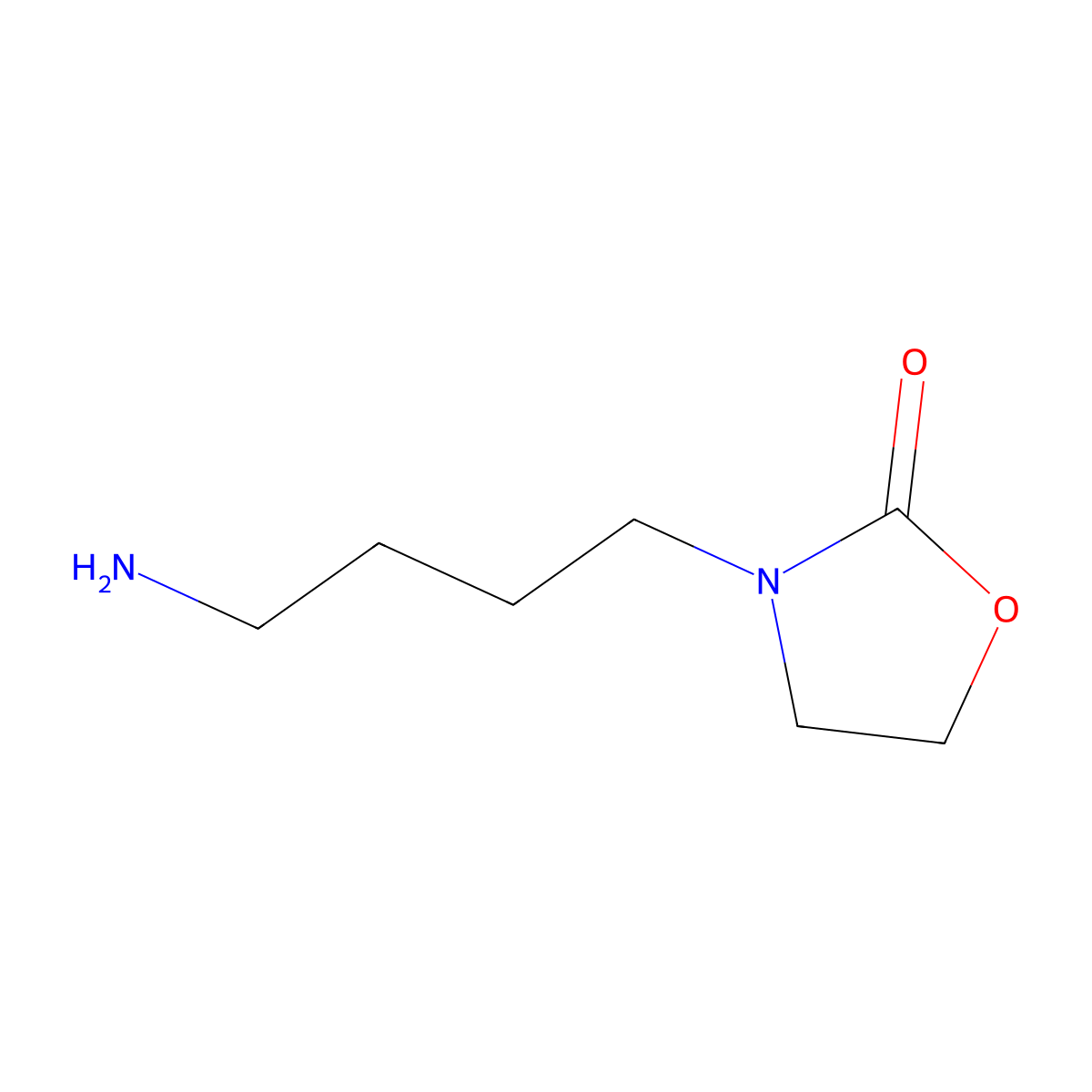 3-(4-Aminobutyl)oxazolidin-2-one molecular structure, CAS 107890-87-9