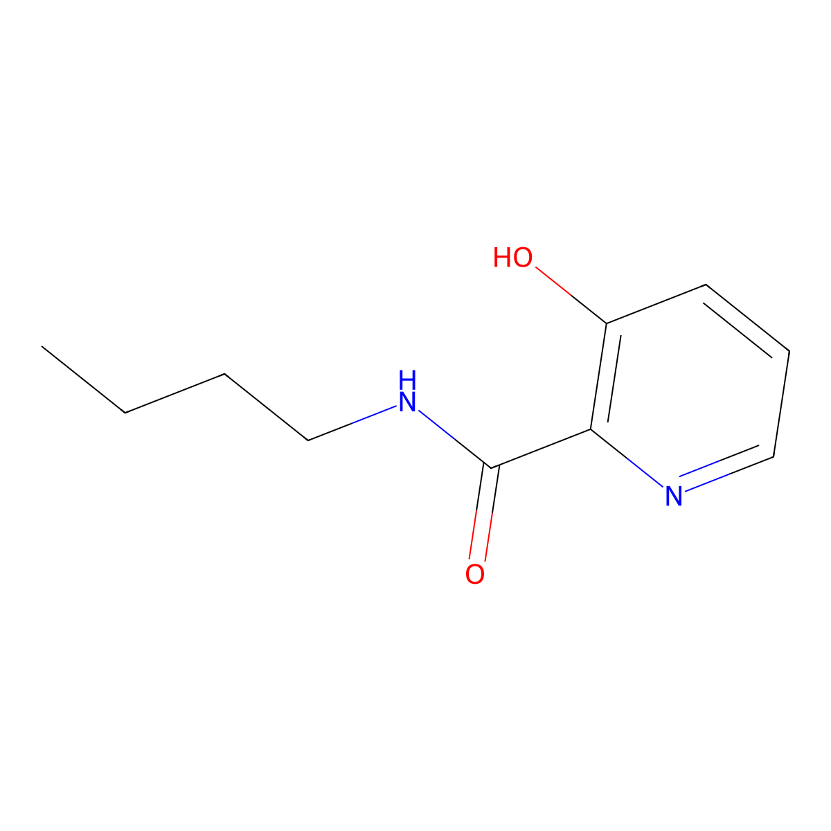 N-Butyl-3-hydroxypyridine-2-carboxamide molecular structure, CAS 1079-41-0
