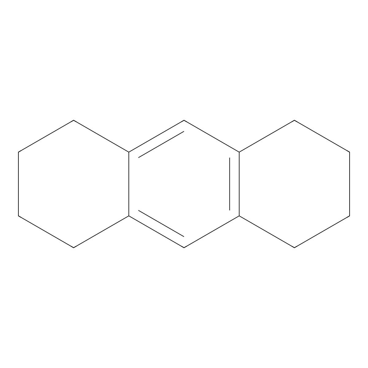 1,2,3,4,5,6,7,8-Octahydroanthracene molecular structure, CAS 1079-71-6