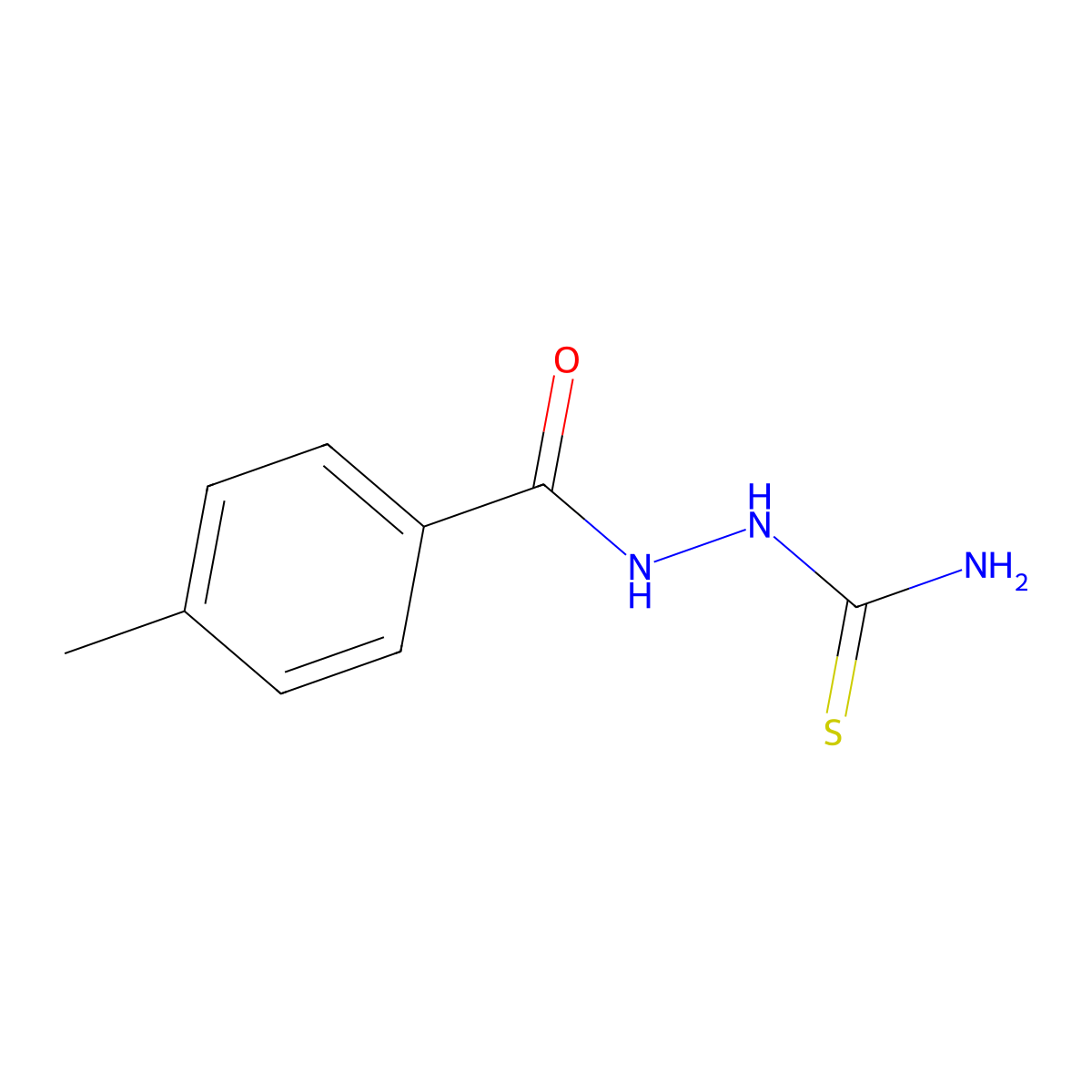 [(4-Methylbenzoyl)amino]thiourea molecular structure, CAS 1079-82-9