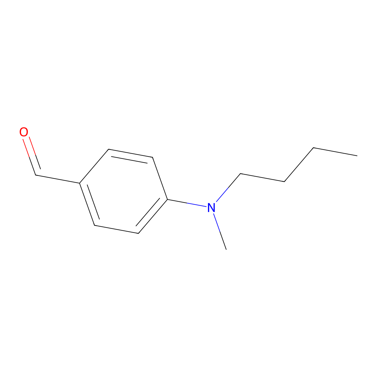 4-[Butyl(methyl)amino]benzaldehyde molecular structure, CAS 1079-83-0