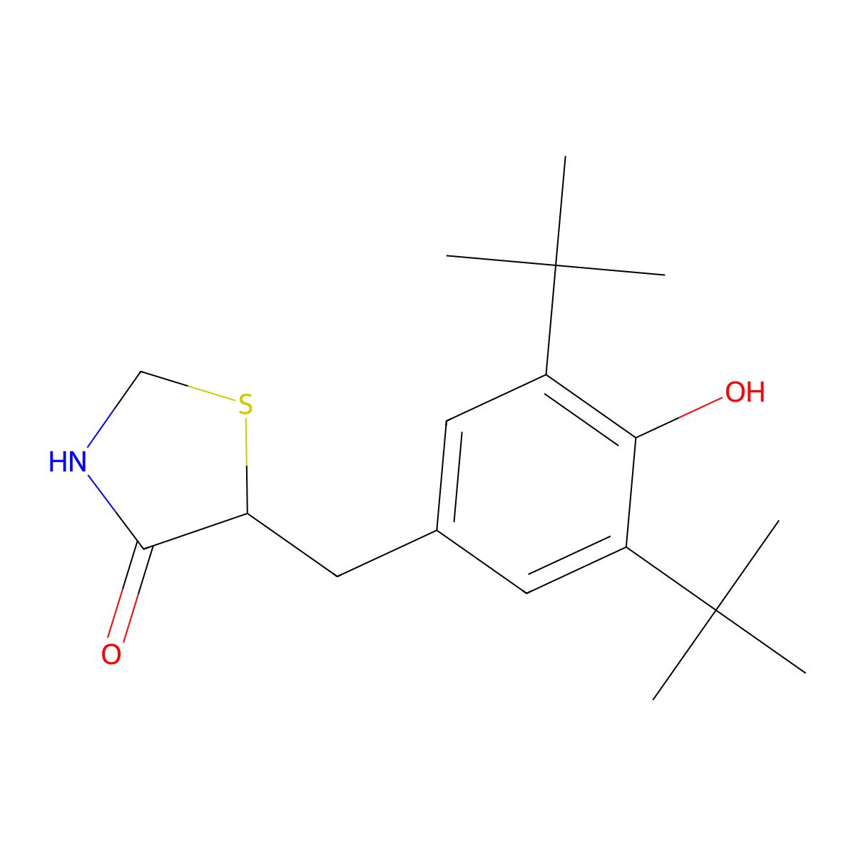 Tazofelone molecular structure, CAS 107902-67-0