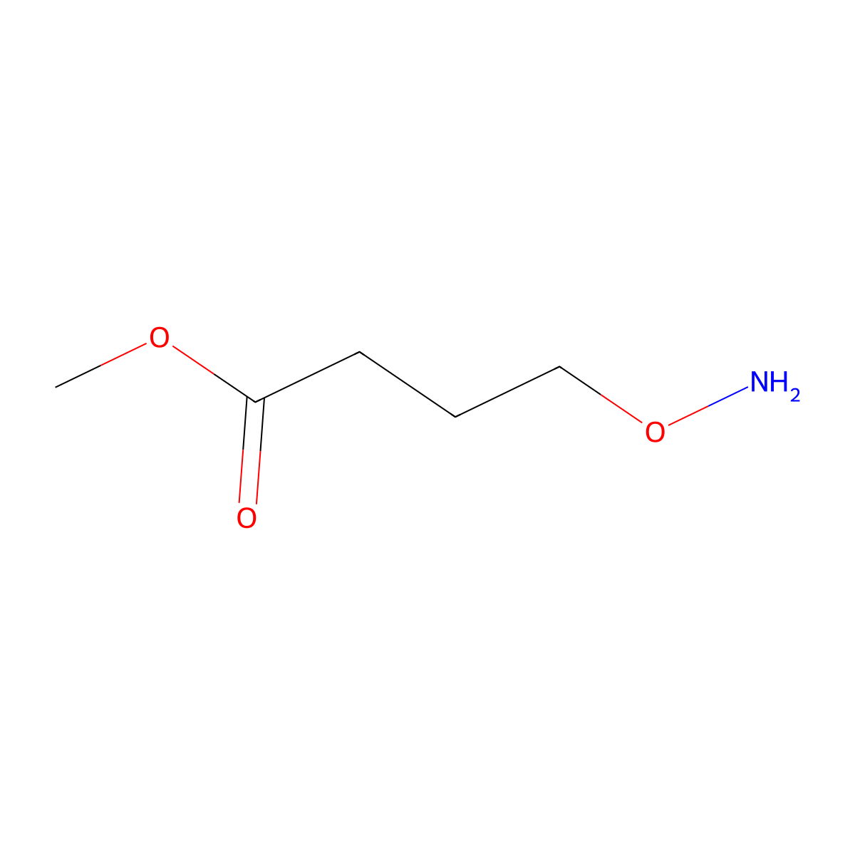 Methyl 4-(aminooxy)butanoate molecular structure, CAS 107903-02-6