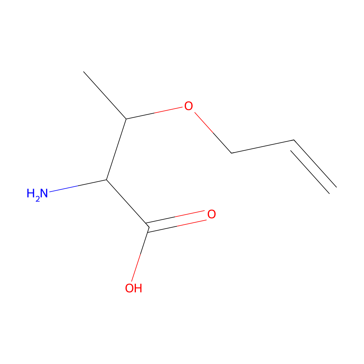 O-Allyl-L-threonine molecular structure, CAS 107903-43-5