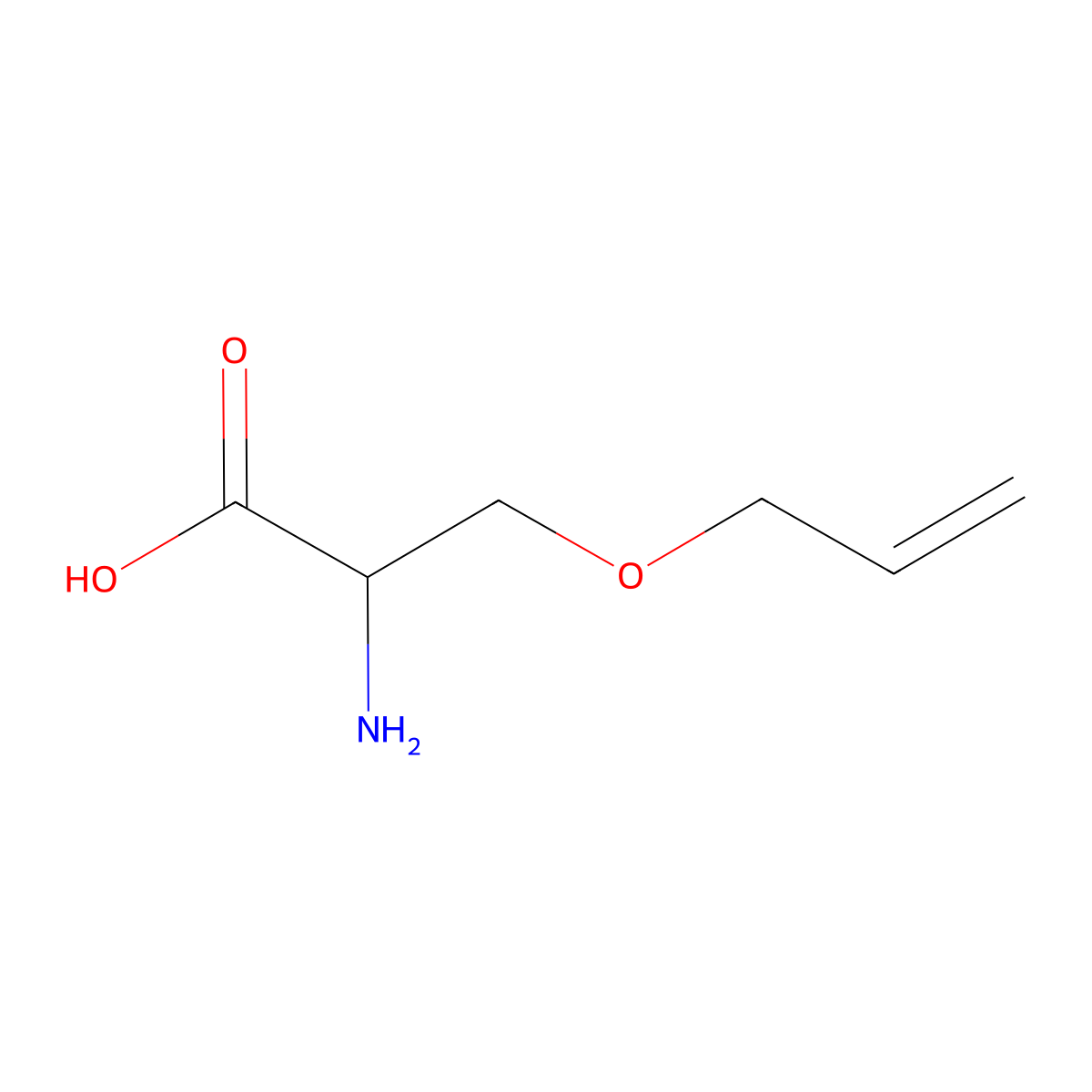 (2S)-2-Amino-3-(prop-2-en-1-yloxy)propanoic acid molecular structure, CAS 107903-44-6