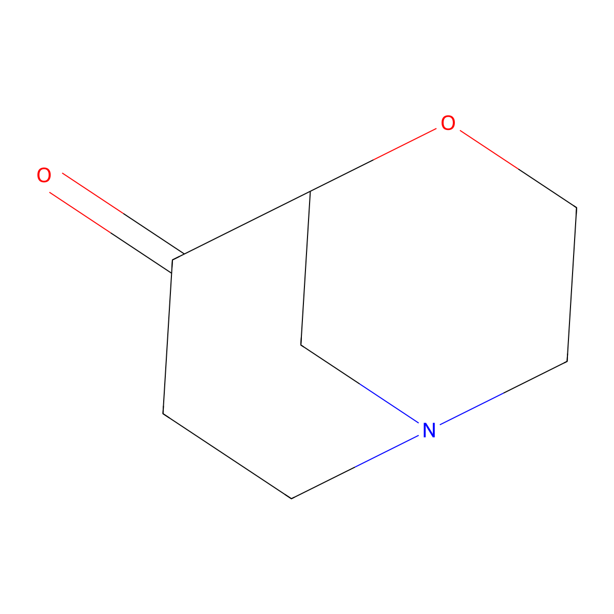 4-Oxa-1-azabicyclo[3.3.1]nonan-6-one molecular structure, CAS 107904-15-4