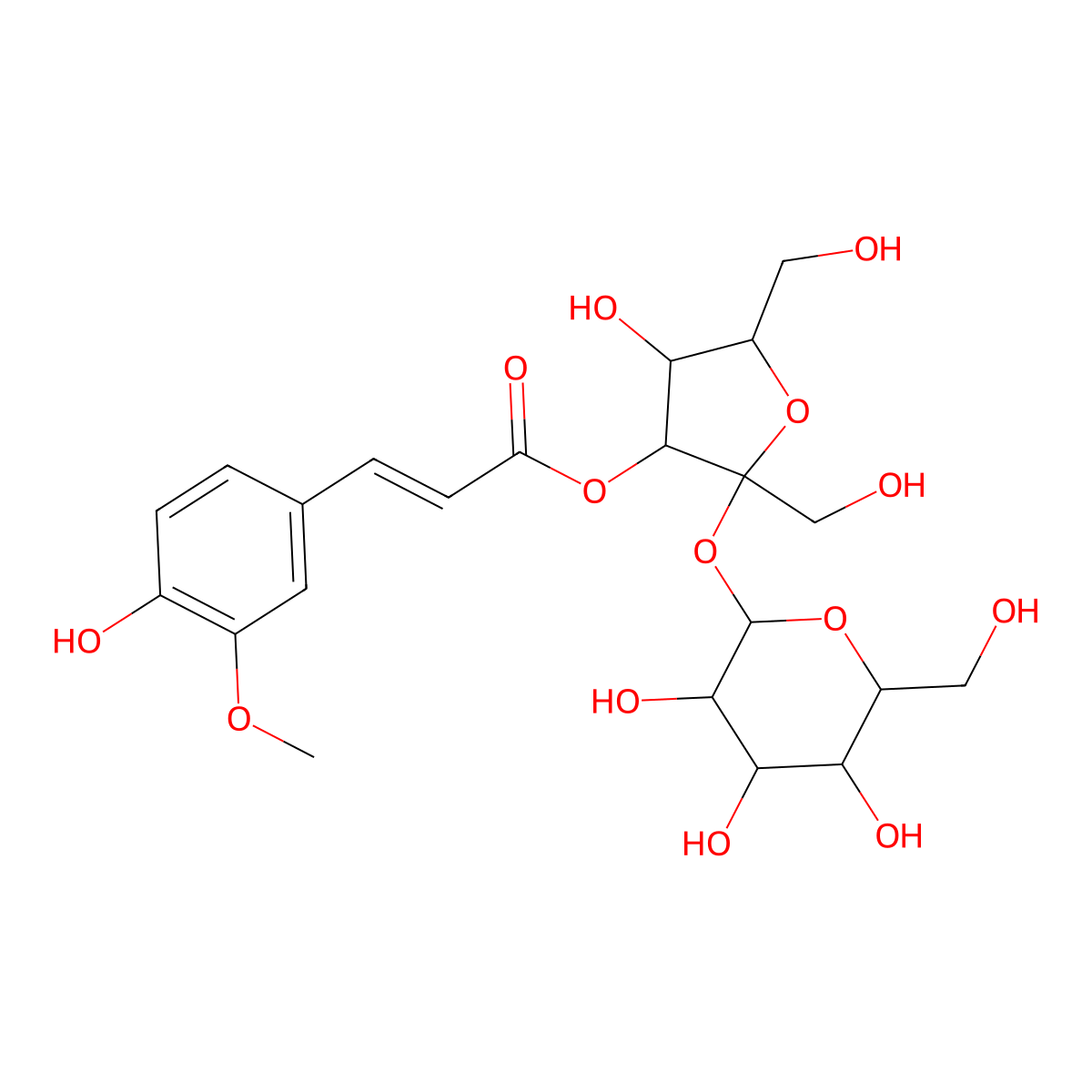 Sibiricose A5 molecular structure, CAS 107912-97-0