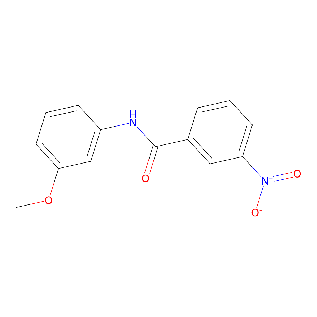 N-(3-methoxyphenyl)-3-nitrobenzamide molecular structure, CAS 107915-06-0