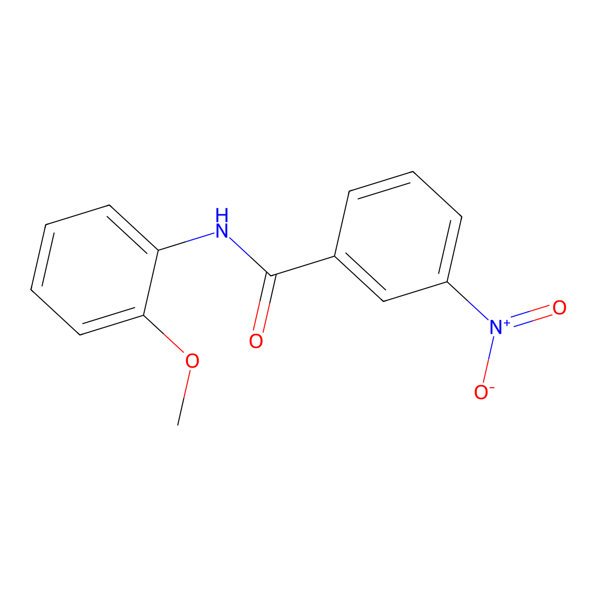 N-(2-methoxyphenyl)-3-nitrobenzamide molecular structure, CAS 107915-07-1