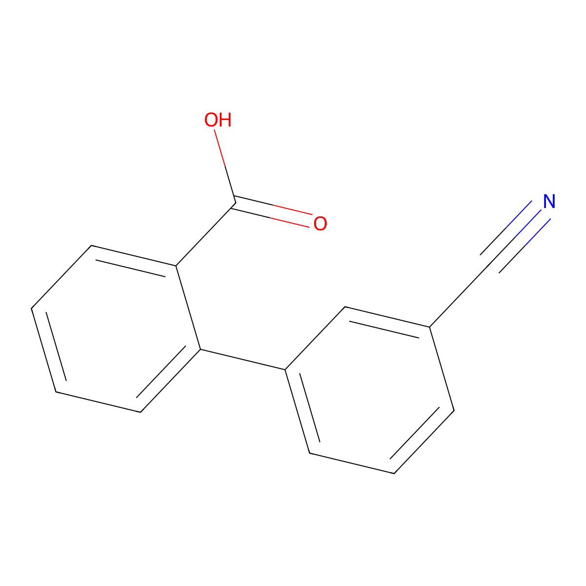 2-(3-cyanophenyl)benzoic Acid molecular structure, CAS 107916-96-1