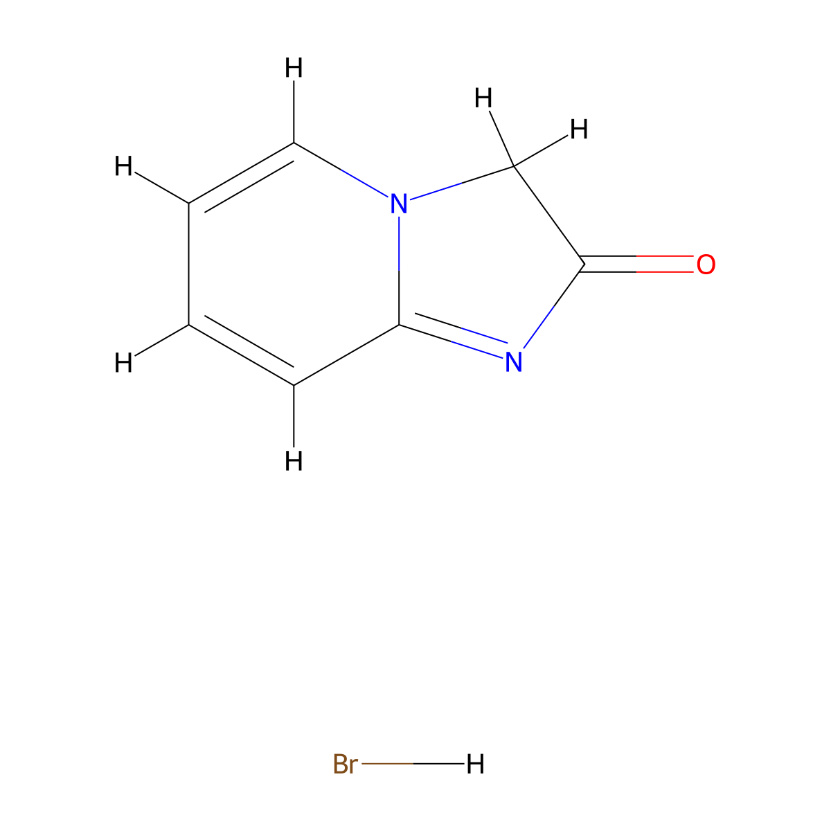 Imidazo[1,2-a]pyridin-2(3H)-one hydrobromide molecular structure, CAS 107934-07-6