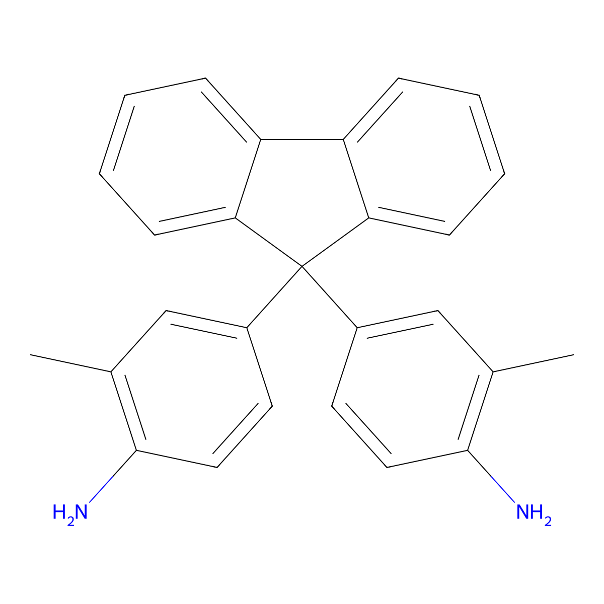 9,9-Bis(4-amino-3-methylphenyl)fluorene molecular structure, CAS 107934-60-1