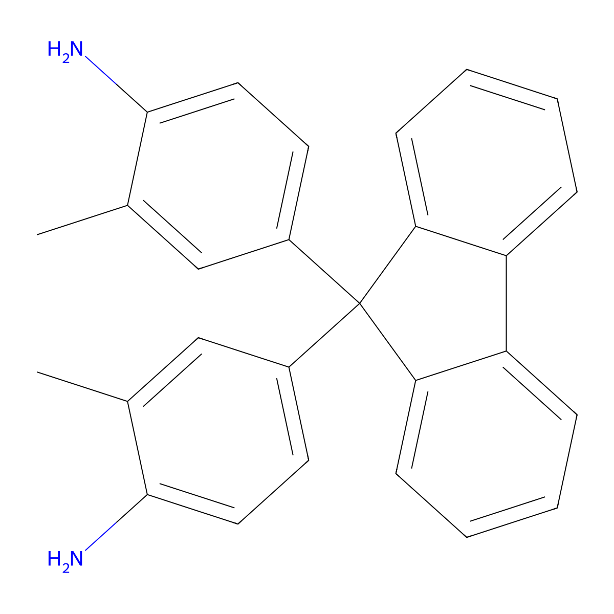 9,9-Bis(4-amino-3-methylphenyl)fluorene molecular structure, CAS 107934-60-1