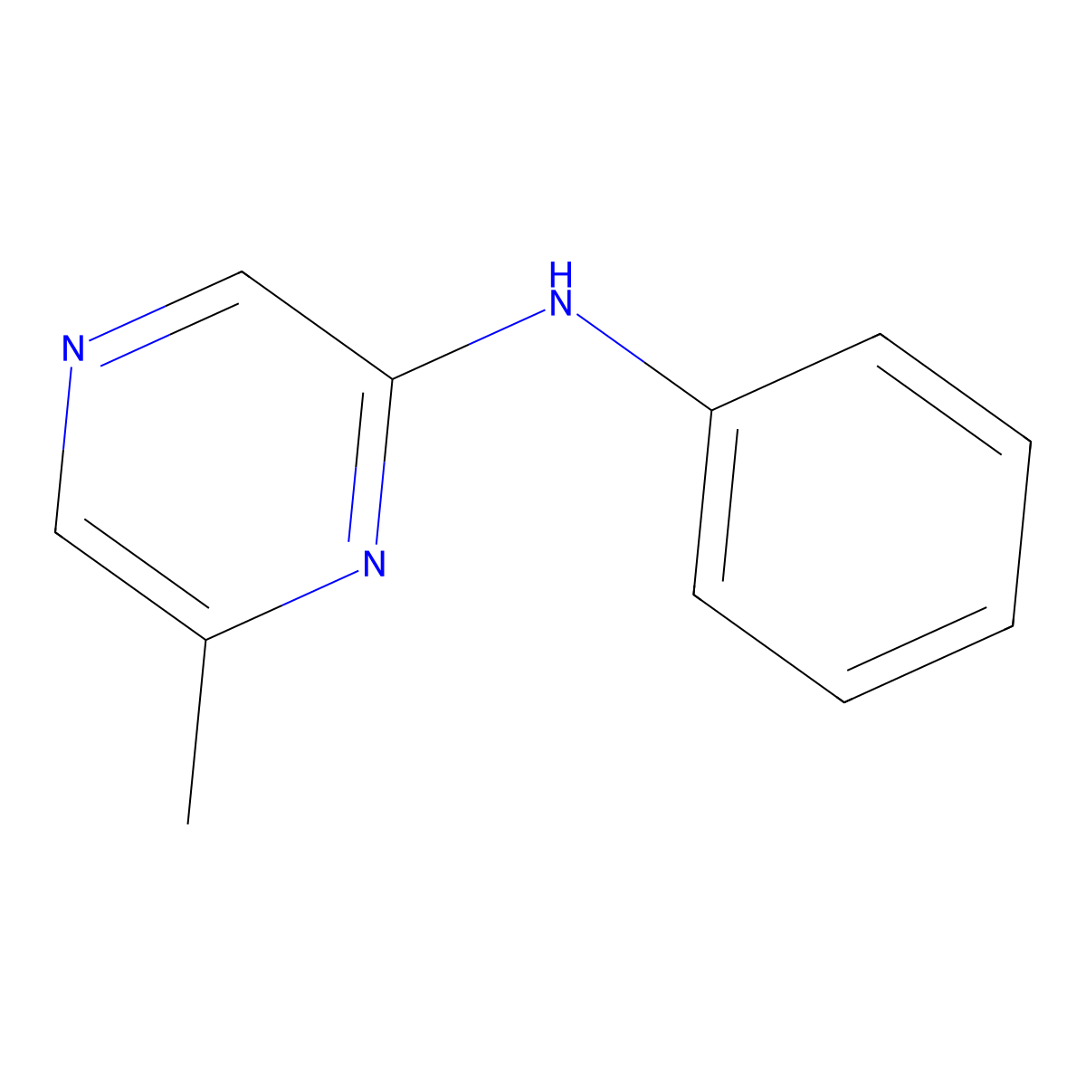 6-methyl-N-phenylpyrazin-2-amine molecular structure, CAS 1079362-67-6