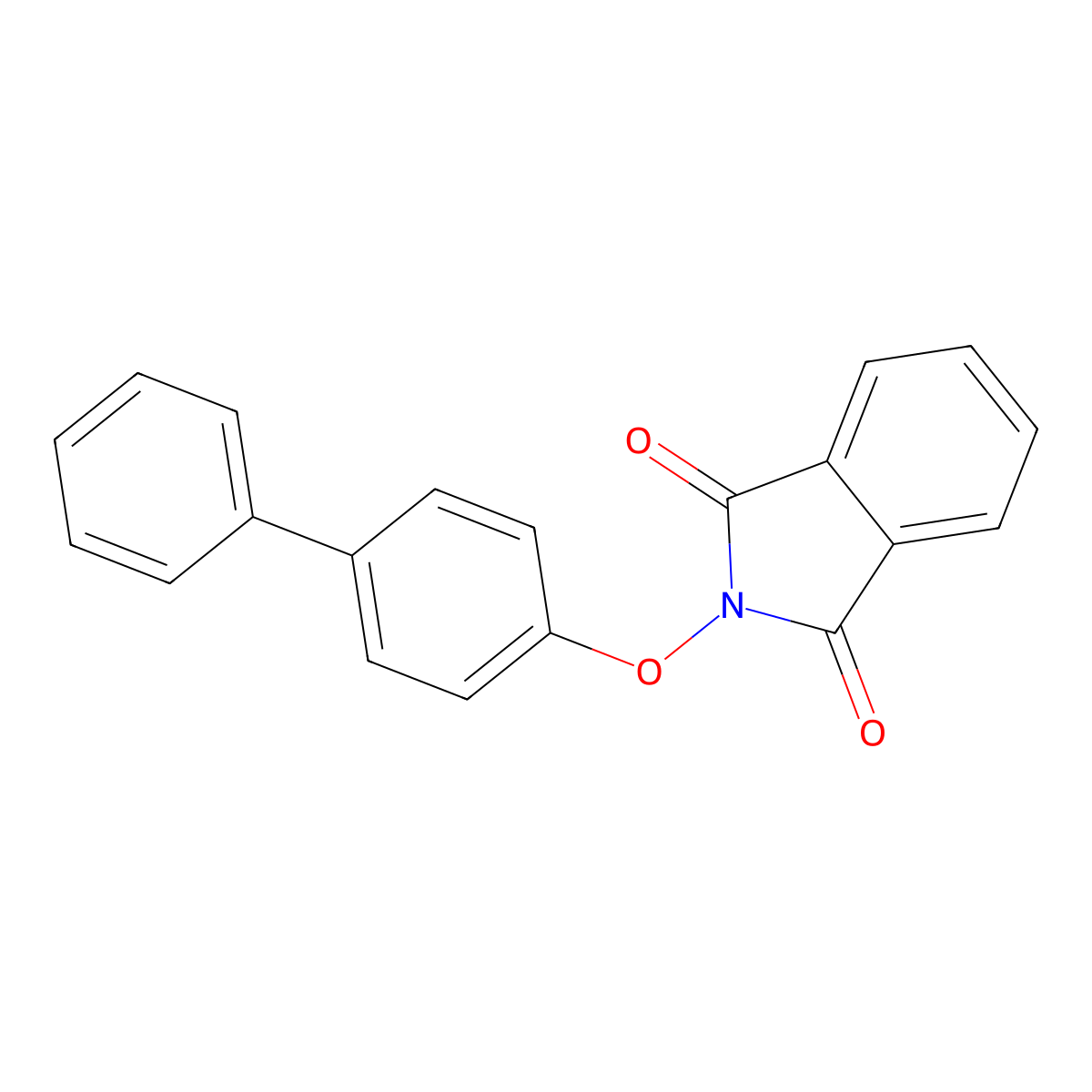 2-(4-Phenylphenoxy)isoindole-1,3-dione molecular structure, CAS 1079392-35-0