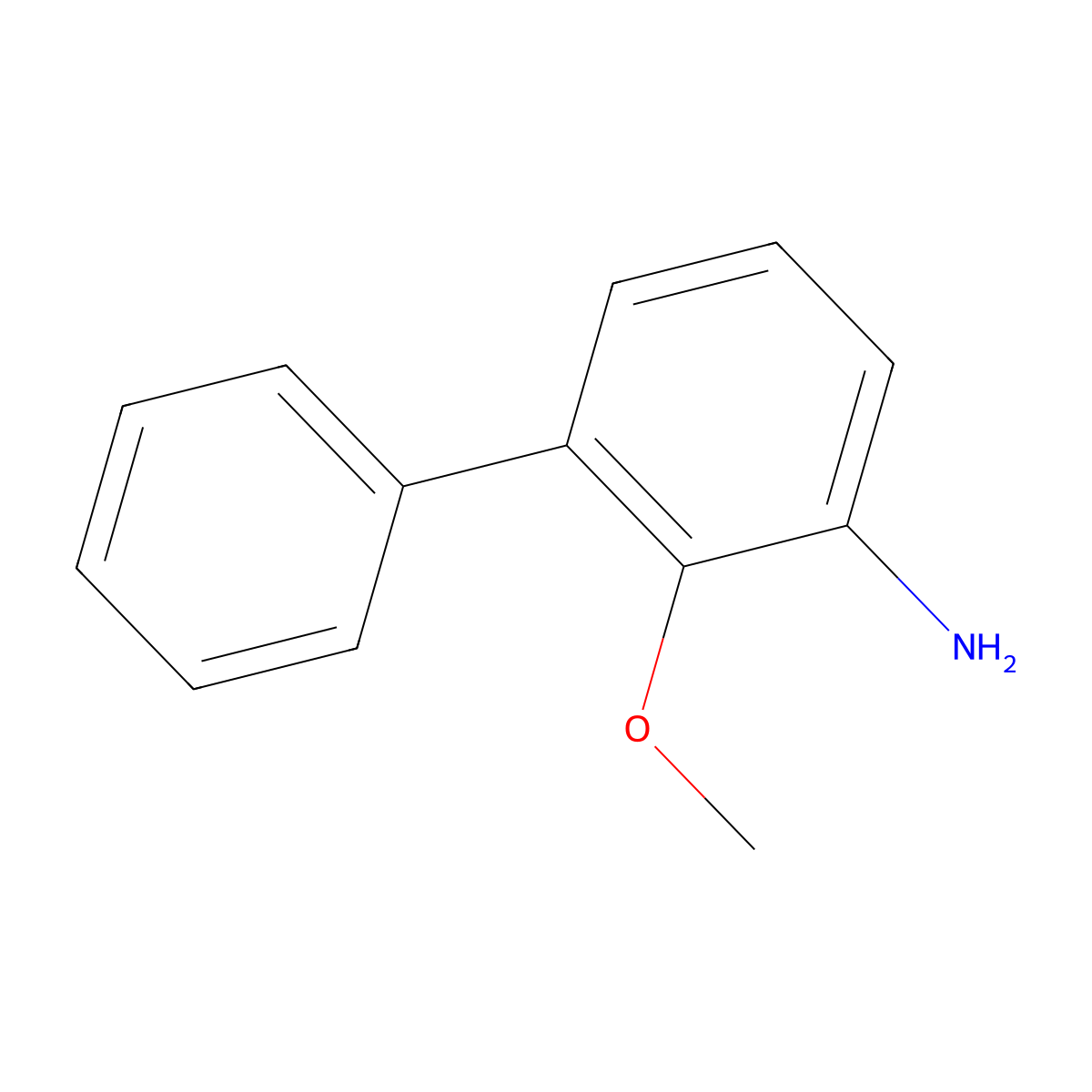 2-Methoxy-biphenyl-3-ylamine molecular structure, CAS 1079394-73-2