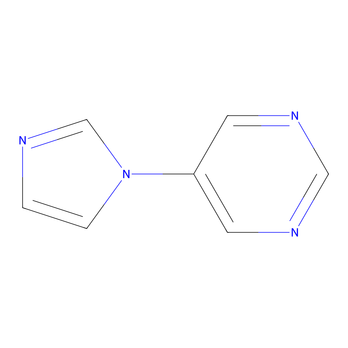 5-(1H-imidazol-1-yl)pyrimidine molecular structure, CAS 1079394-95-8
