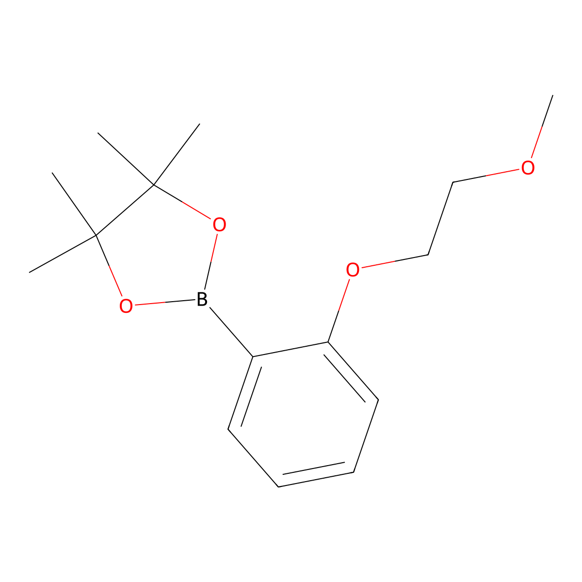 2-(2-(2-Methoxyethoxy)phenyl)-4,4,5,5-tetramethyl-1,3,2-dioxaborolane molecular structure, CAS 1079402-28-0