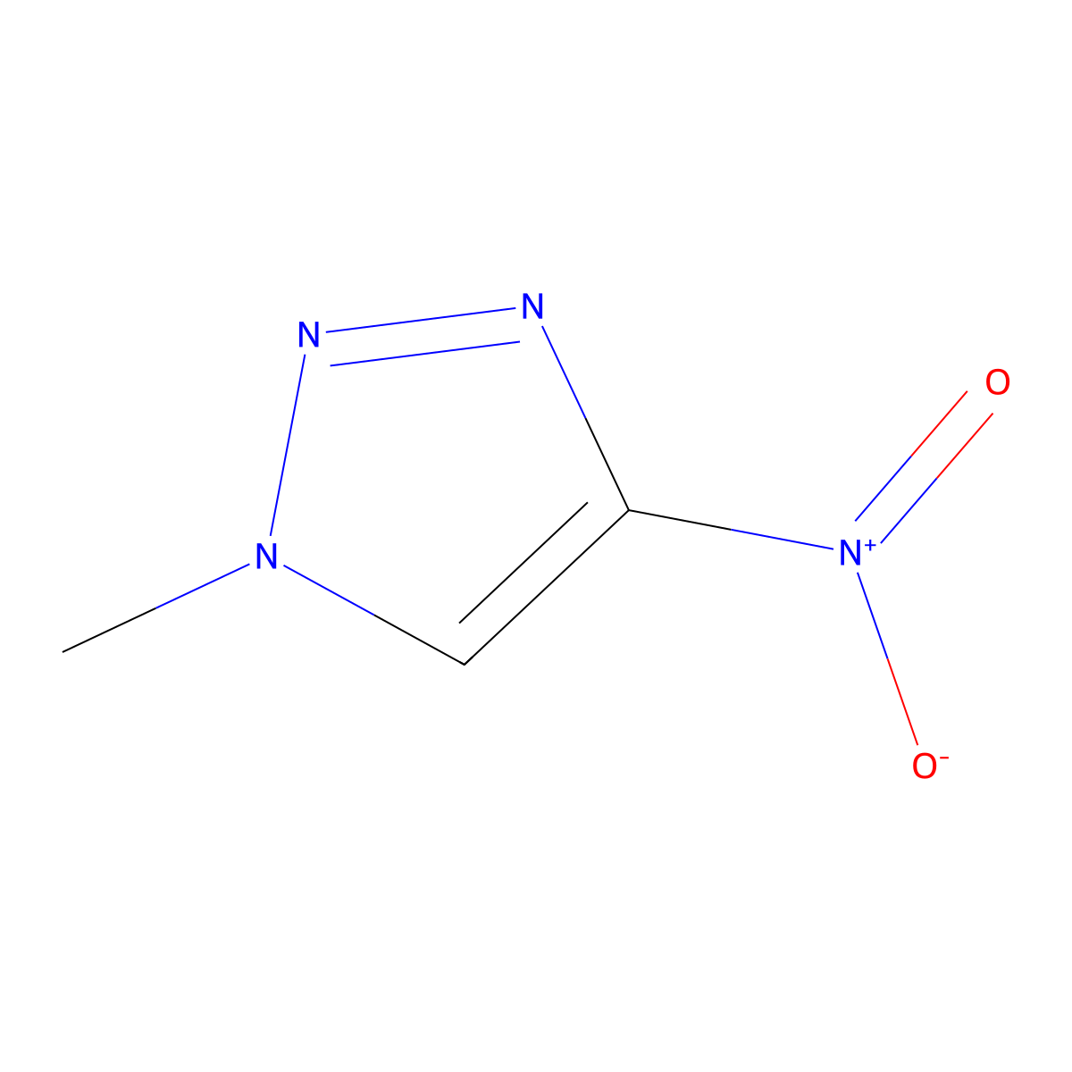 1-Methyl-4-nitro-1,2,3-triazole molecular structure, CAS 107945-66-4