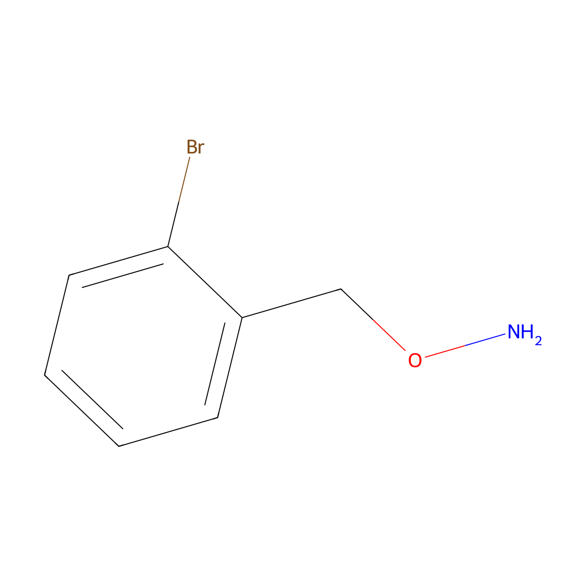 O-[(2-bromophenyl)methyl]hydroxylamine molecular structure, CAS 107955-91-9