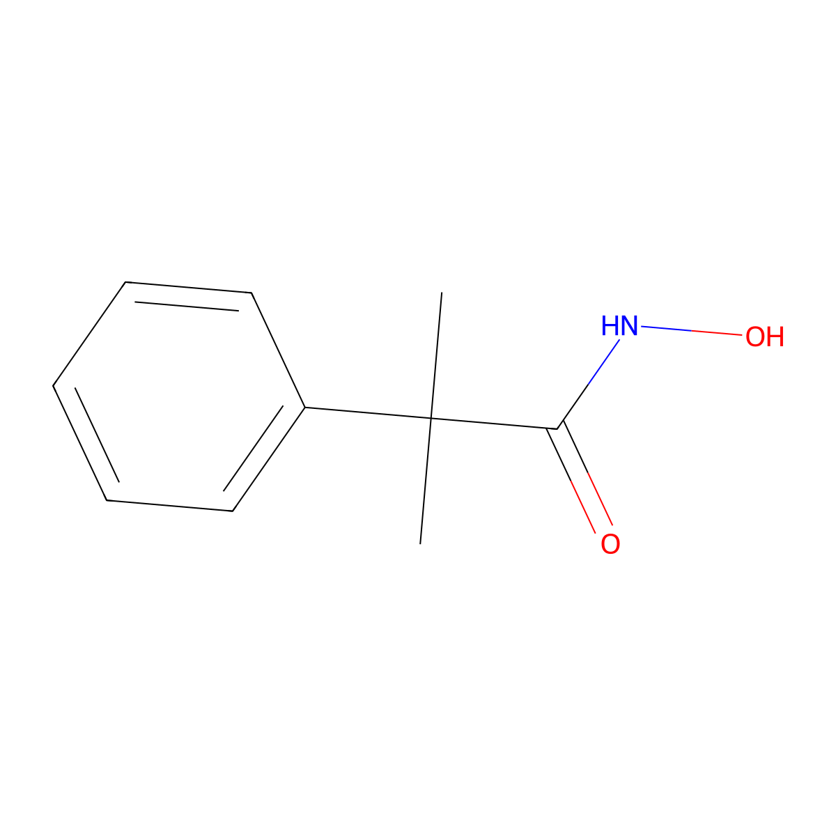 N-Hydroxy-alpha,alpha-dimethylbenzeneacetamide molecular structure, CAS 107955-92-0