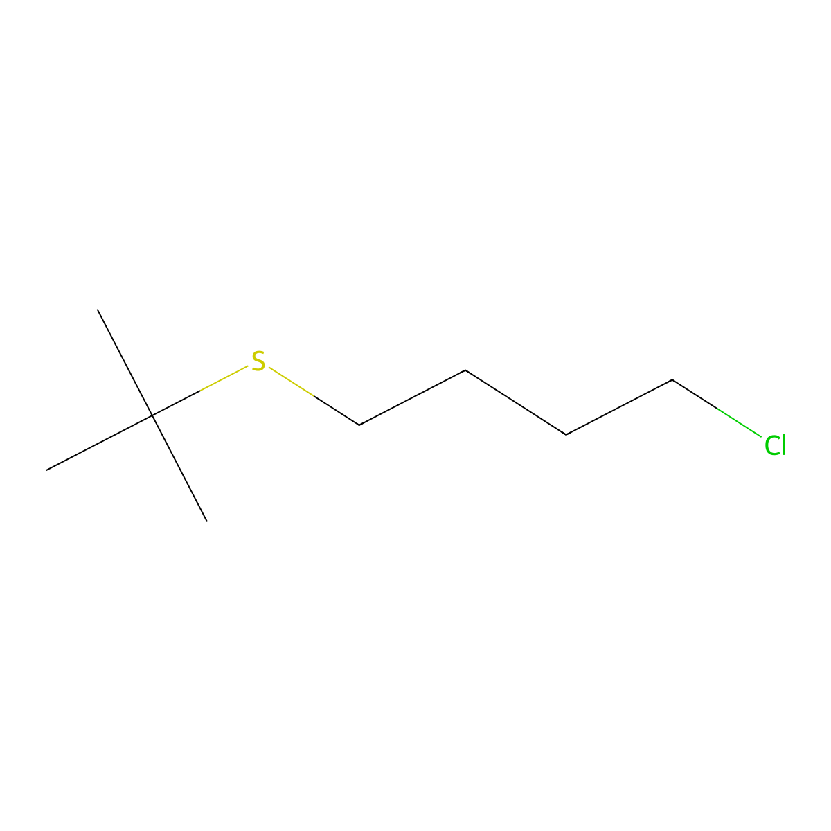 1-(Tert-butylsulfanyl)-4-chlorobutane molecular structure, CAS 107961-61-5
