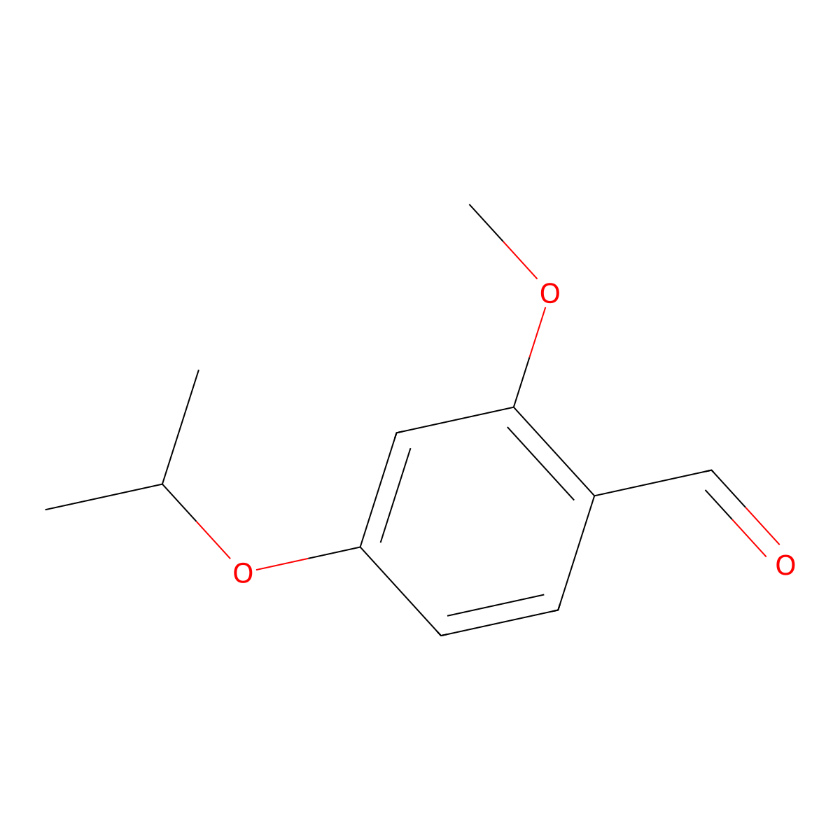 4-Isopropoxy-2-methoxybenzaldehyde molecular structure, CAS 1079650-39-7