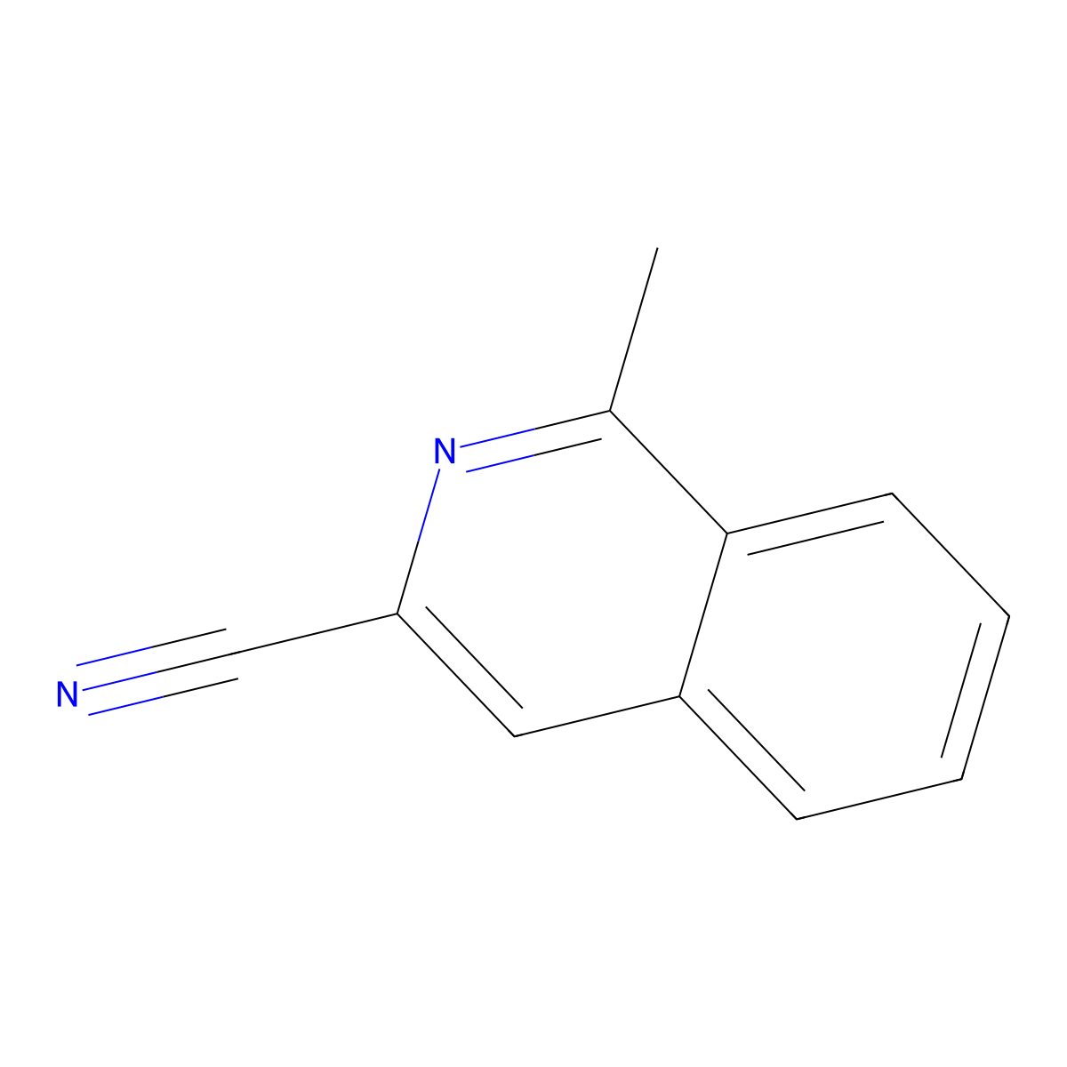1-Methylisoquinoline-3-carbonitrile molecular structure, CAS 1079651-22-1