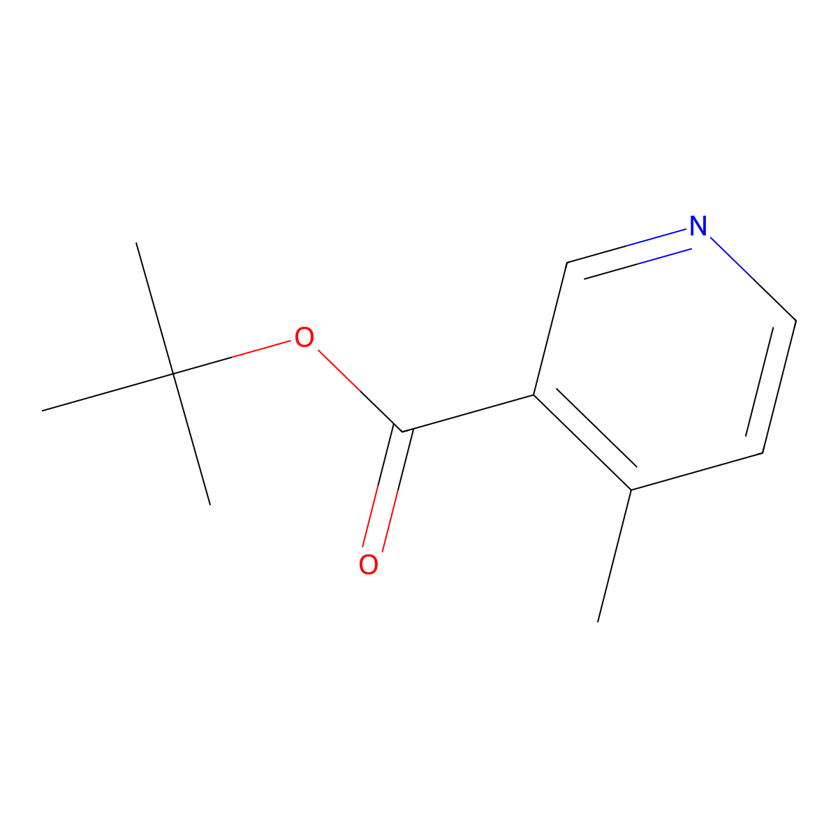 tert-Butyl 4-methylnicotinate molecular structure, CAS 107977-28-6