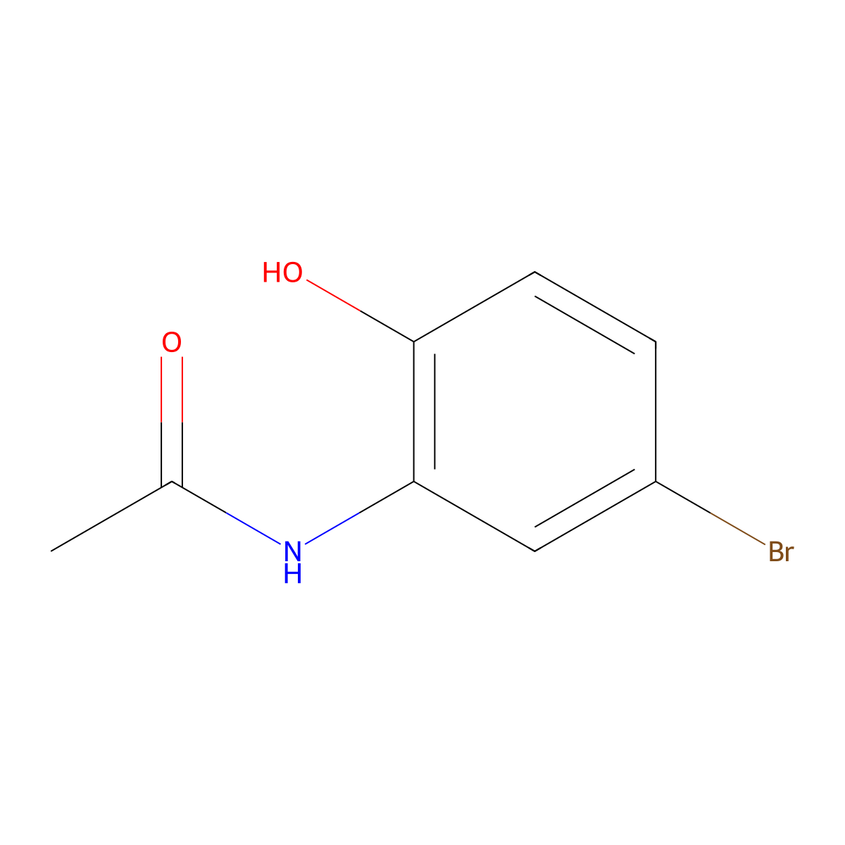 2-Acetamido-4-bromophenol molecular structure, CAS 107986-49-2