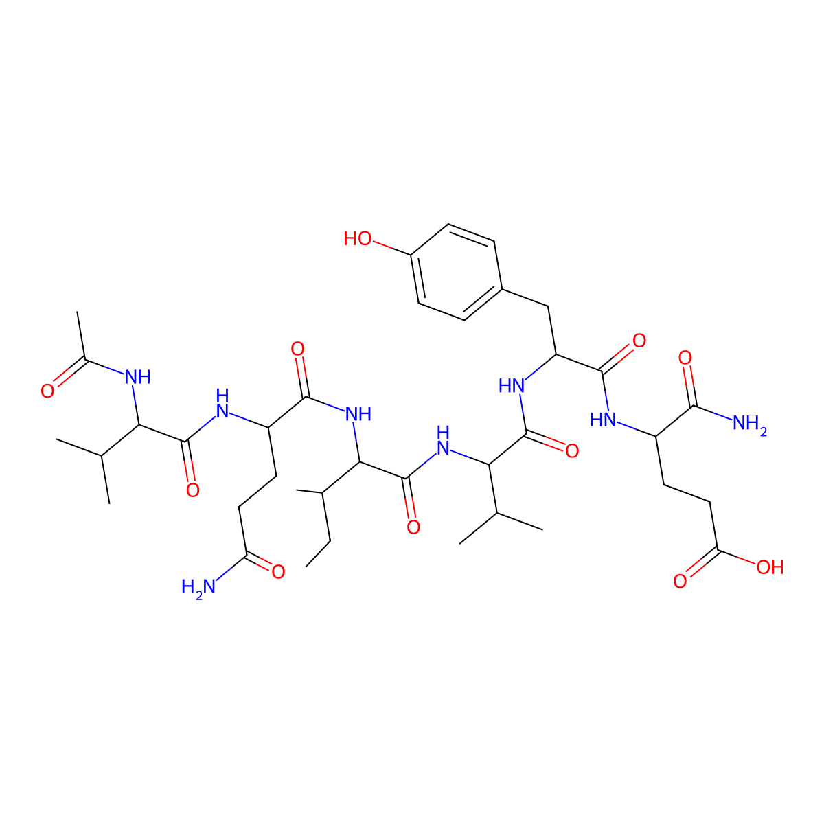 Acetyl-PHF6KE amide molecular structure, CAS 1079892-79-7