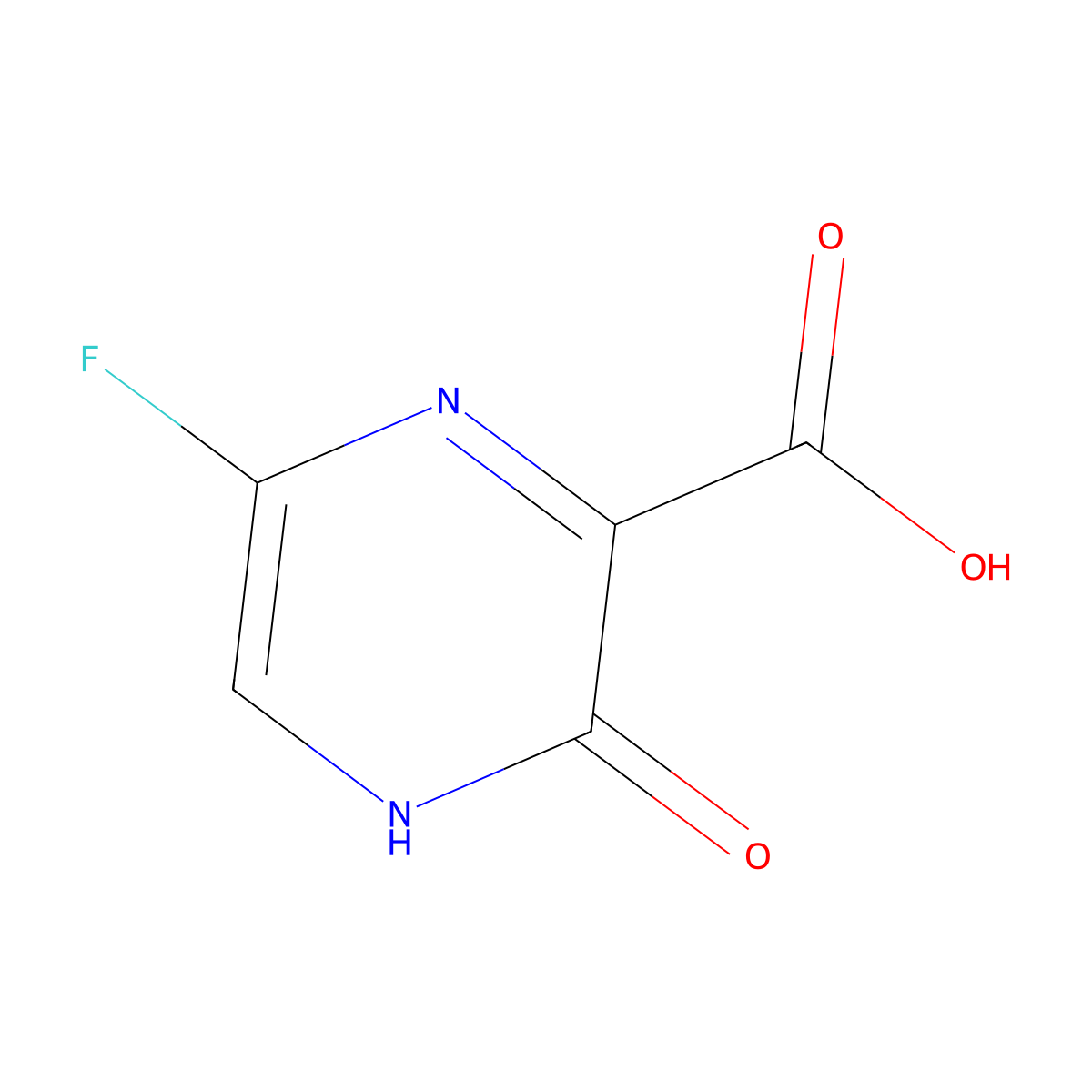 6-Fluoro-3-hydroxypyrazine-2-carboxylic acid molecular structure, CAS 1079990-21-8