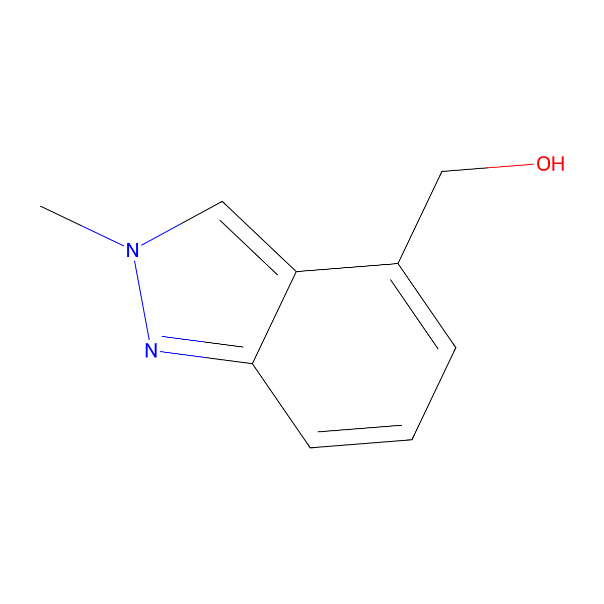 (2-Methyl-2H-indazol-4-yl)methanol molecular structure, CAS 1079992-60-1