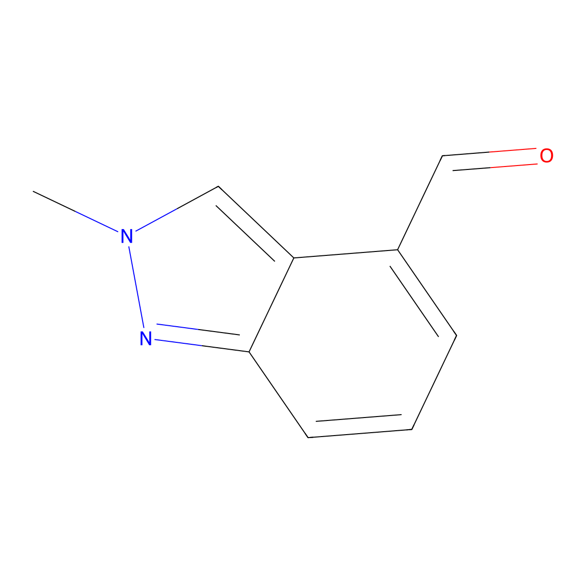 2-Methyl-2H-indazole-4-carbaldehyde molecular structure, CAS 1079992-61-2