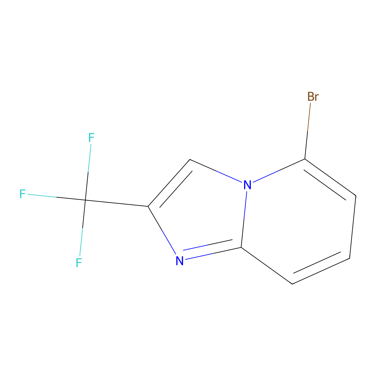 5-Bromo-2-(trifluoromethyl)imidazo[1,2-a]pyridine molecular structure, CAS 1079993-39-7