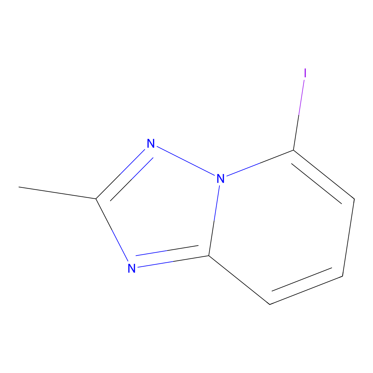 5-Iodo-2-methyl-[1,2,4]triazolo[1,5-a]pyridine molecular structure, CAS 1079993-43-3