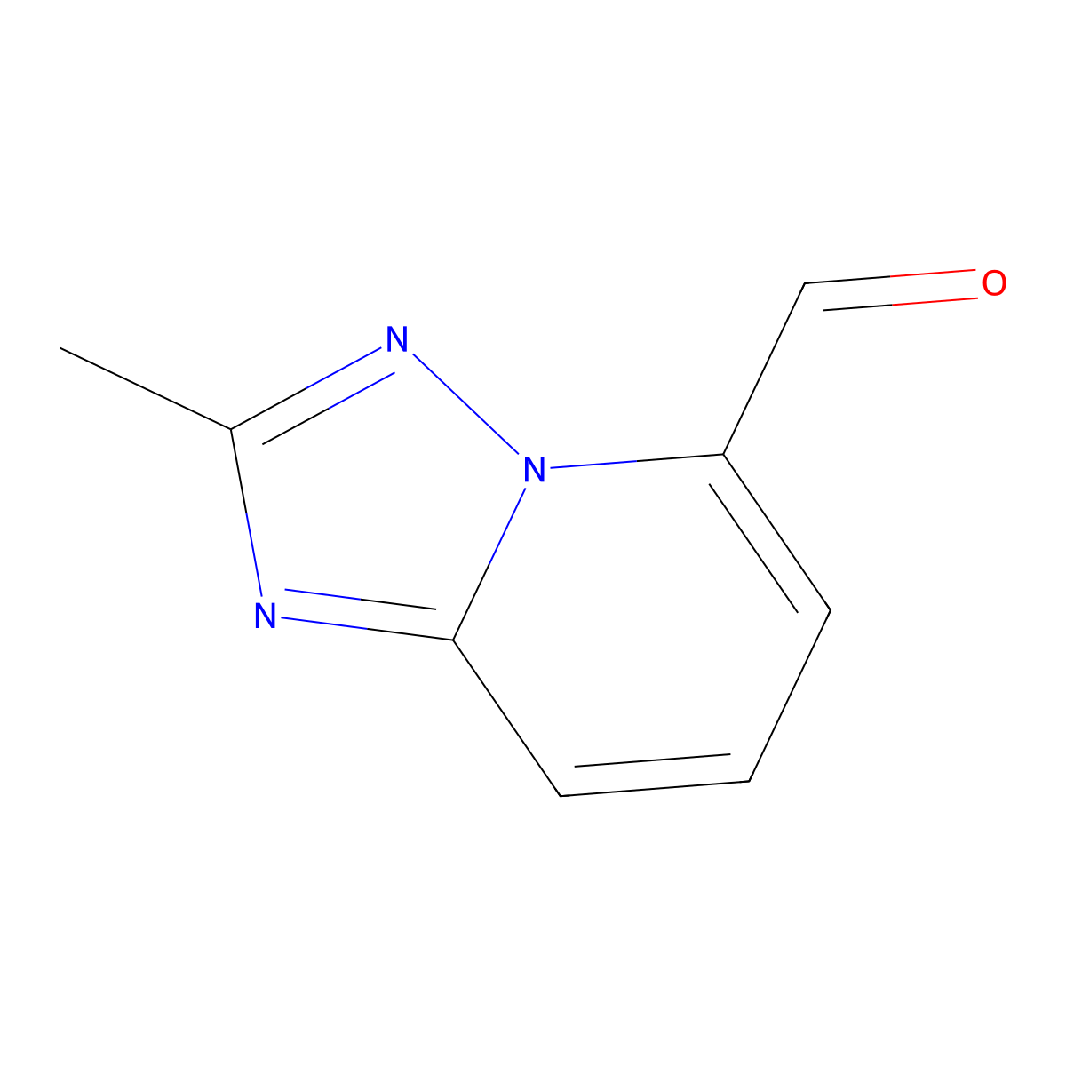 2-Methyl-[1,2,4]triazolo[1,5-a]pyridine-5-carbaldehyde molecular structure, CAS 1079993-45-5