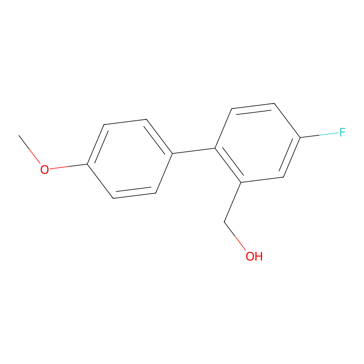 4-Fluoro-4'-methoxy[1,1'-biphenyl]-2-methanol molecular structure, CAS 1079993-77-3