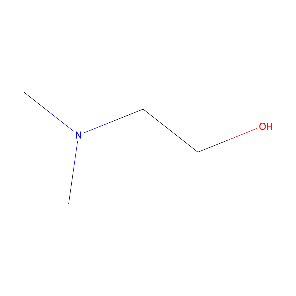 2-(Dimethylamino)ethanol molecular structure, CAS 108-01-0