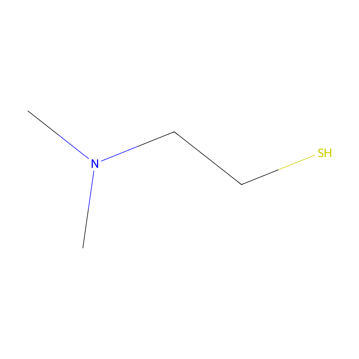 Captamine molecular structure, CAS 108-02-1