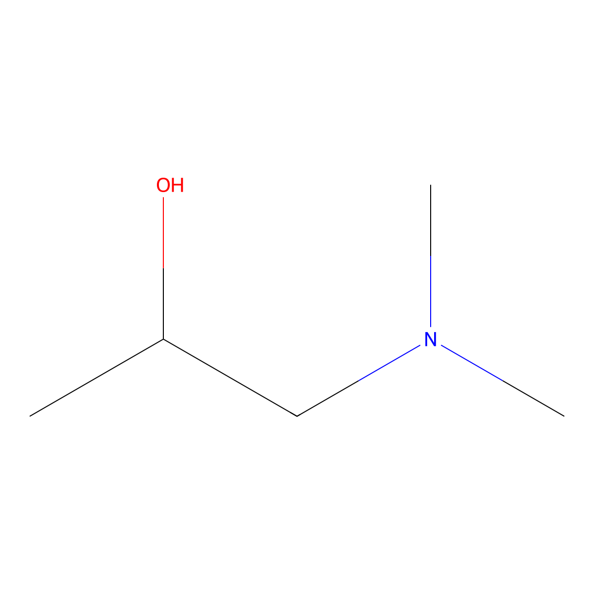 Dimepranol molecular structure, CAS 108-16-7