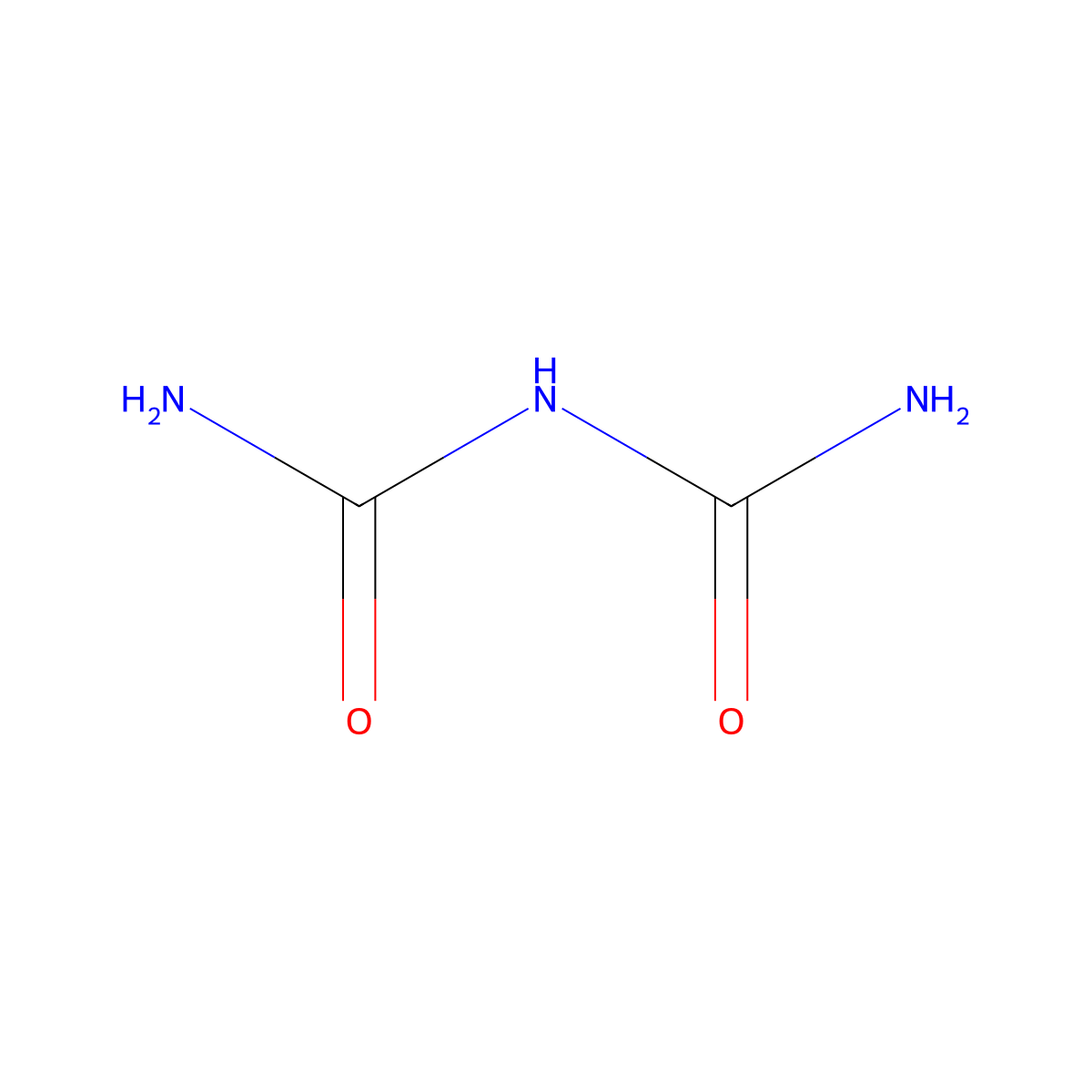 Biuret molecular structure, CAS 108-19-0