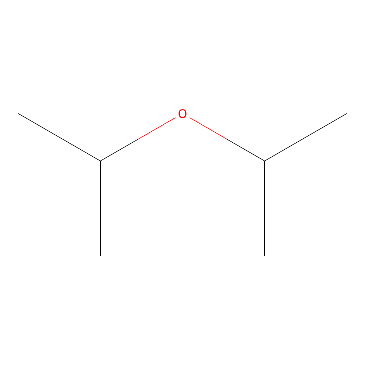 Diisopropyl Ether molecular structure, CAS 108-20-3